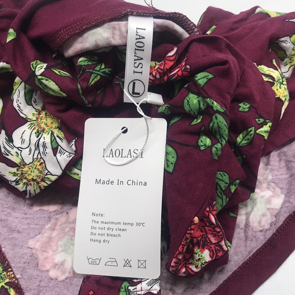 Laolasi | Tops | Laolasi Turtle Neck Long Sleeve Slim Fit Basic Soft Bodysuit For Women Wine